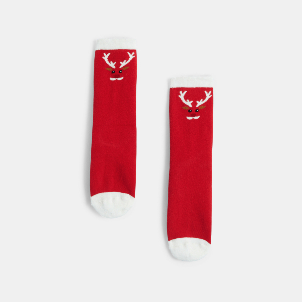 جوارب مانعة للانزلاق زرقاء للأولاد